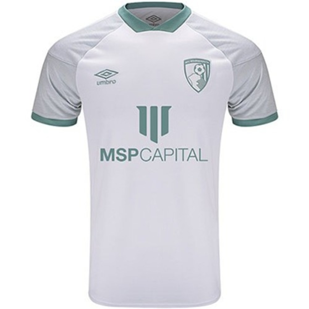 Umbro AFC Bournemouth Soccer Jersey Mens Small White Grey 2021-22 Away Kit